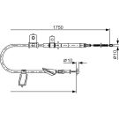 BOSCH Seilzug, Feststellbremse 1 987 482 351