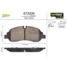 Valeo Bremsbelagsatz, Scheibenbremse OPTIPACK for LCV 872009