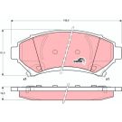 TRW Bremsbelagsatz, Scheibenbremse COTEC GDB1308