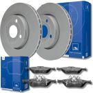 ATE 24.0122-0240.1 Bremsscheiben 258mm + 13.0460-7213.2 Bremsbeläge mit akustischer Verschleißwarnung für TOYOTA YARIS ATE 24.0122-0240.1 Bremsscheiben 258mm + 13.0460-7213.2 Bremsbeläge mit akustischer Verschleißwarnung für TOYOTA YARIS
