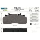 Valeo Bremsbelagsatz, Scheibenbremse SMARTPACK 882428