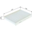 BOSCH 1 987 435 057 Innenraumfilter FILTER+pro