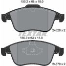 Bremsbelagsatz, Scheibenbremse 2482601 Bremsbelagsatz, Scheibenbremse 2482601