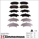 Zimmermann Bremsbelagsatz, Scheibenbremse rd:z 24632.970.1