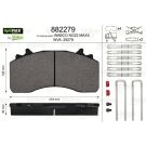 Valeo Bremsbelagsatz, Scheibenbremse OPTIPACK 882279