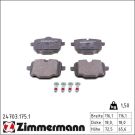 Bremsbelagsatz, Scheibenbremse 24703.175.1 Bremsbelagsatz, Scheibenbremse 24703.175.1