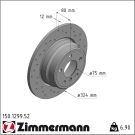 Zimmermann Bremsscheibe SPORT Z 150.1299.52