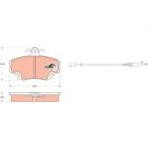 TRW Bremsbelagsatz, Scheibenbremse COTEC GDB400