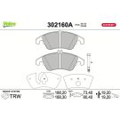 Valeo Bremsbelagsatz, Scheibenbremse EXPERT 302160A