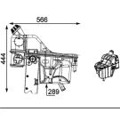 Ausgleichsbehälter, Kühlmittel CRT 34 000S