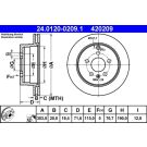 Bremsscheibe 24.0120-0209.1
