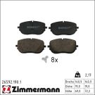 Zimmermann Bremsbelagsatz, Scheibenbremse 26592.190.1