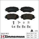 Zimmermann Bremsbelagsatz, Scheibenbremse 26620.180.2