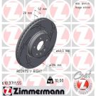Zimmermann Bremsscheibe BLACK Z 610.3711.55 Zimmermann Bremsscheibe BLACK Z 610.3711.55