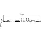 BOSCH Seilzug, Feststellbremse 1 987 482 596