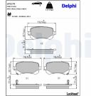 Delphi Bremsbelagsatz, Scheibenbremse LP2174