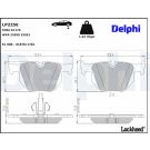 Delphi Bremsbelagsatz, Scheibenbremse LP2256