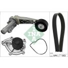 INA Wasserpumpe + Keilrippenriemensatz 529 0504 30