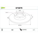 Valeo Bremsscheibe COATED 673679