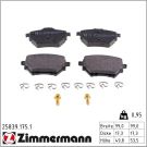 Zimmermann Bremsbelagsatz, Scheibenbremse 25839.175.1