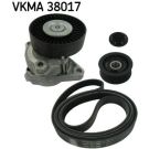 SKF Keilrippenriemensatz VKMA 38017