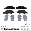Zimmermann Bremsbelagsatz, Scheibenbremse 24459.185.1