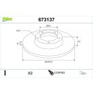 Valeo Bremsscheibe COATED 673137