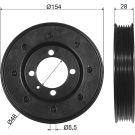 INA Riemenscheibe, Kurbelwelle 544 0081 10
