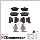 Zimmermann Bremsbelagsatz, Scheibenbremse 21553.140.1 Zimmermann Bremsbelagsatz, Scheibenbremse 21553.140.1