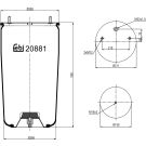 FEBI BILSTEIN 20881 Federbalg, Luftfederung