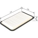 BOSCH F 026 400 341 Luftfilter