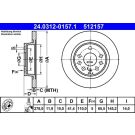 Bremsscheibe 24.0312-0157.1