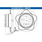 ATE Bremsscheibe PowerDisc 24.0320-0213.1 ATE Bremsscheibe PowerDisc 24.0320-0213.1