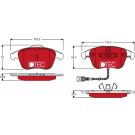TRW Bremsbelagsatz, Scheibenbremse DTEC COTEC GDB1762DTE