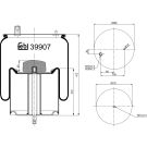 FEBI BILSTEIN 39907 Federbalg, Luftfederung