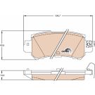 TRW Bremsbelagsatz, Scheibenbremse COTEC GDB3539