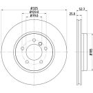 Bremsscheibe 8DD 355 127-601 Bremsscheibe 8DD 355 127-601