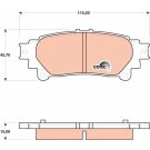 TRW Bremsbelagsatz, Scheibenbremse COTEC GDB4174