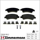 Zimmermann Bremsbelagsatz, Scheibenbremse 23599.190.2