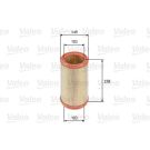 Valeo Luftfilter 585611