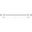 Metzger 2 x METZGER Bremsschlauch 4110446