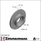 Zimmermann Bremsscheibe Coat Z 250.1368.20 Zimmermann Bremsscheibe Coat Z 250.1368.20