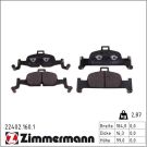 Zimmermann Bremsbelagsatz, Scheibenbremse 22402.160.1