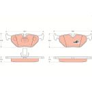 TRW Bremsbelagsatz, Scheibenbremse COTEC GDB1265