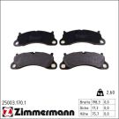Zimmermann Bremsbelagsatz, Scheibenbremse 25003.170.1