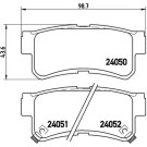 Brembo | Bremsbelagsatz, Scheibenbremse | P 15 009