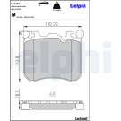 Delphi | Bremsbelagsatz, Scheibenbremse | LP2287 Delphi | Bremsbelagsatz, Scheibenbremse | LP2287