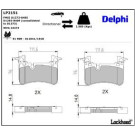 Delphi Bremsbelagsatz, Scheibenbremse LP2151