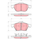 GDB3335 Bremsbelagsatz, Scheibenbremse GDB3335 Bremsbelagsatz, Scheibenbremse