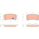 TRW Bremsbelagsatz, Scheibenbremse COTEC GDB3247